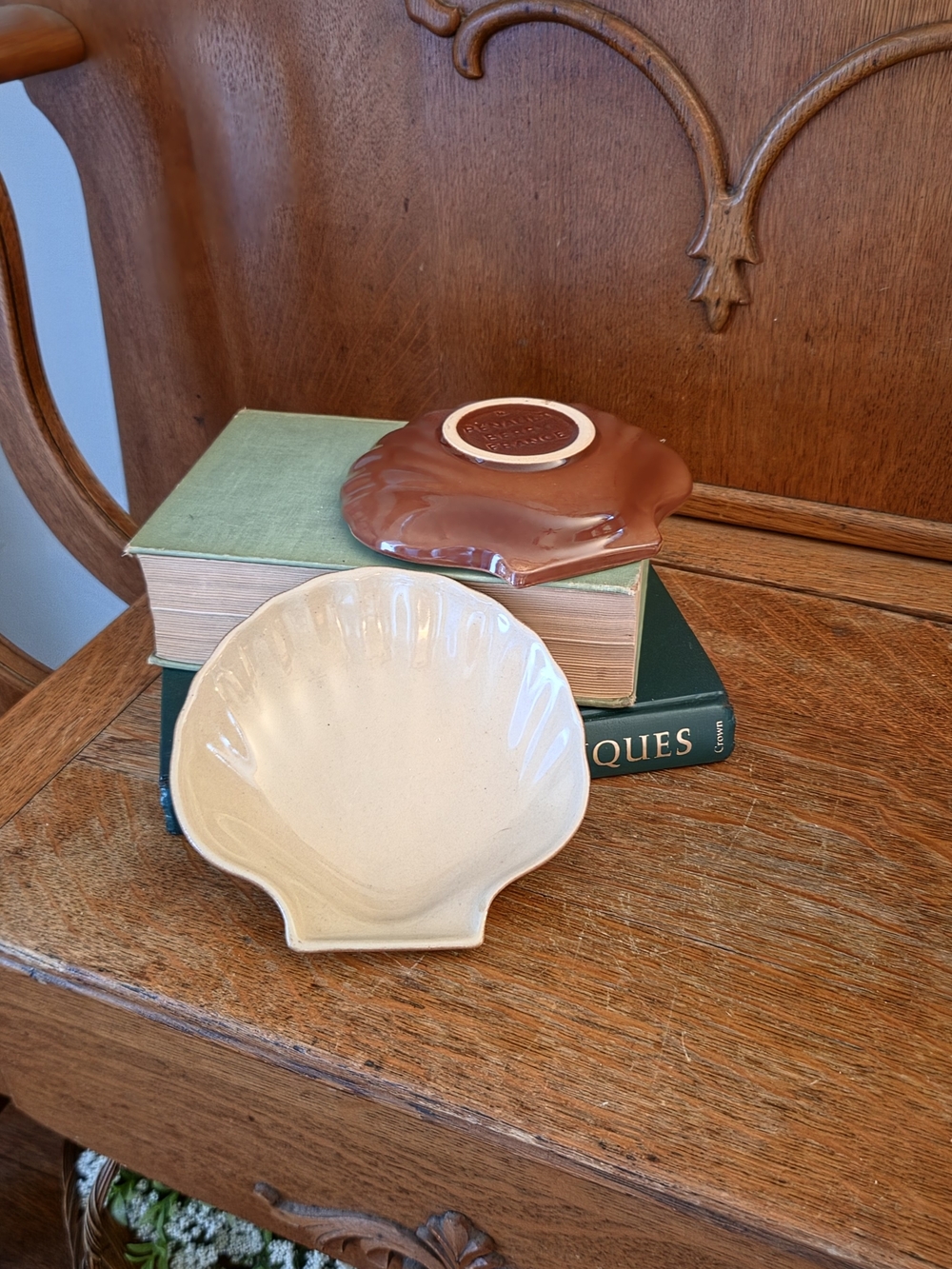 Vintage Renault Berry France Pottery Shell Dishes – Set of 2